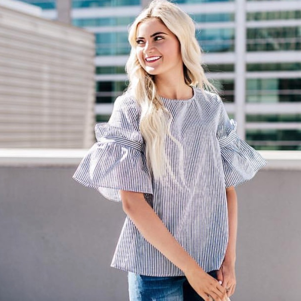 Rachel Parcell Striped Blouse